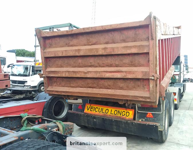 Used 1990 Trabosa tipper trailer on springs suspension