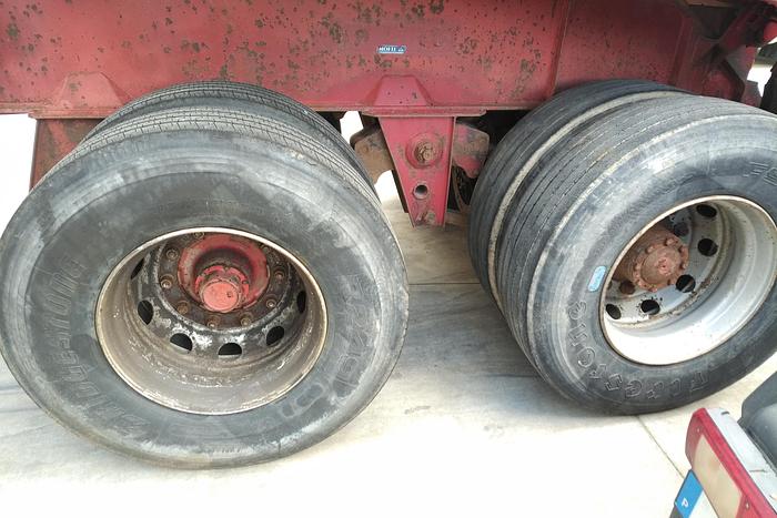 Used 1990 Trabosa tipper trailer on springs suspension