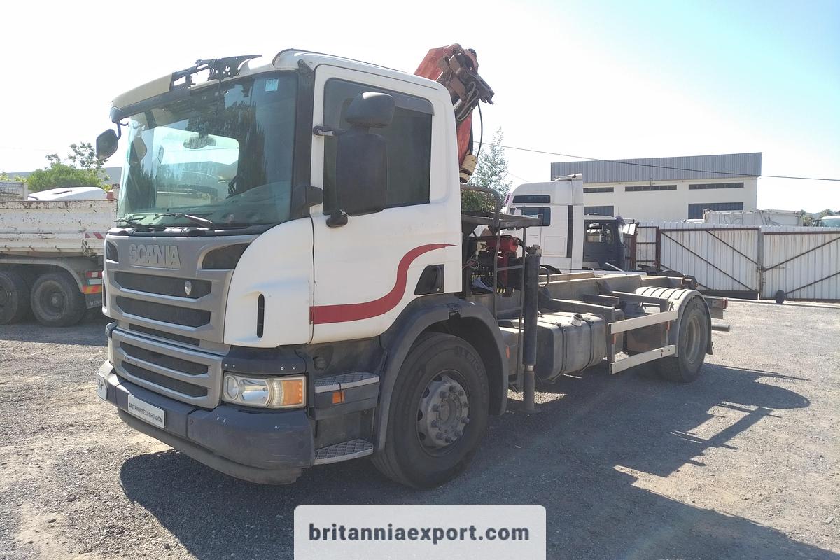 Used 2015 SCANIA P280 Manual Euro 6 4x2 Palfinger PK 7501 Performance Crane Remote Control
