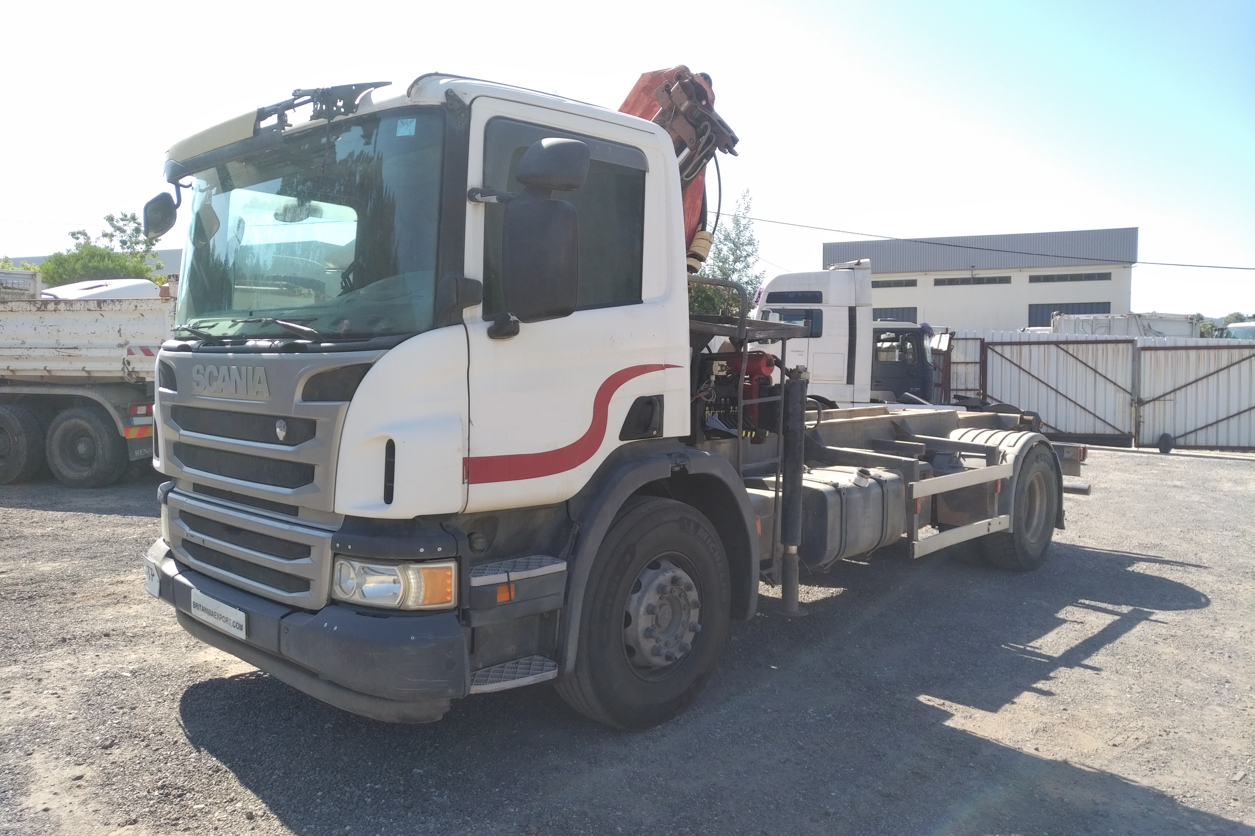 Used 2015 SCANIA P280 Manual Euro 6 4x2 Palfinger PK 7501 Performance Crane Remote Control