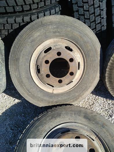 Used Toyota 5 x used 7.50 - 16 LT tyres on 6 studs rims