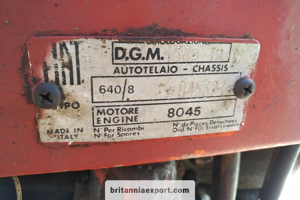 Used 1980 FIAT 640 Farm Tractor with Power Steering