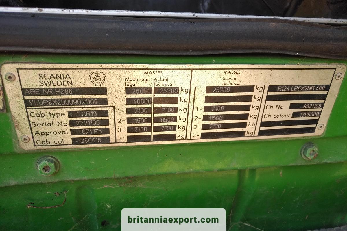 Used 1997 SCANIA 124 L 400 6x2 Stainless Steel Food Tanker Truck