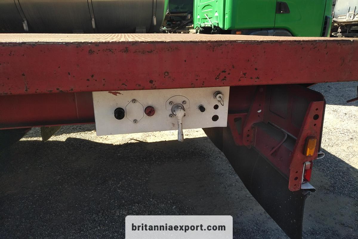 Used 1991 Trouillet  ST3340 Heavy Duty Flatbed Semi-Trailer Container Twist Locks 33500 Kg GVW