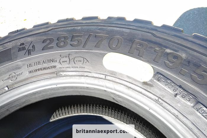 Refurbished 2024 Continental Conti Hybrid HD3 285/70R19.5 Quarry retread truck tyres