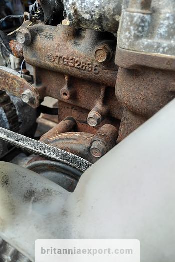 Used 1987 Perkins 4.182 engine & gearbox for Mazda T3000 truck.
