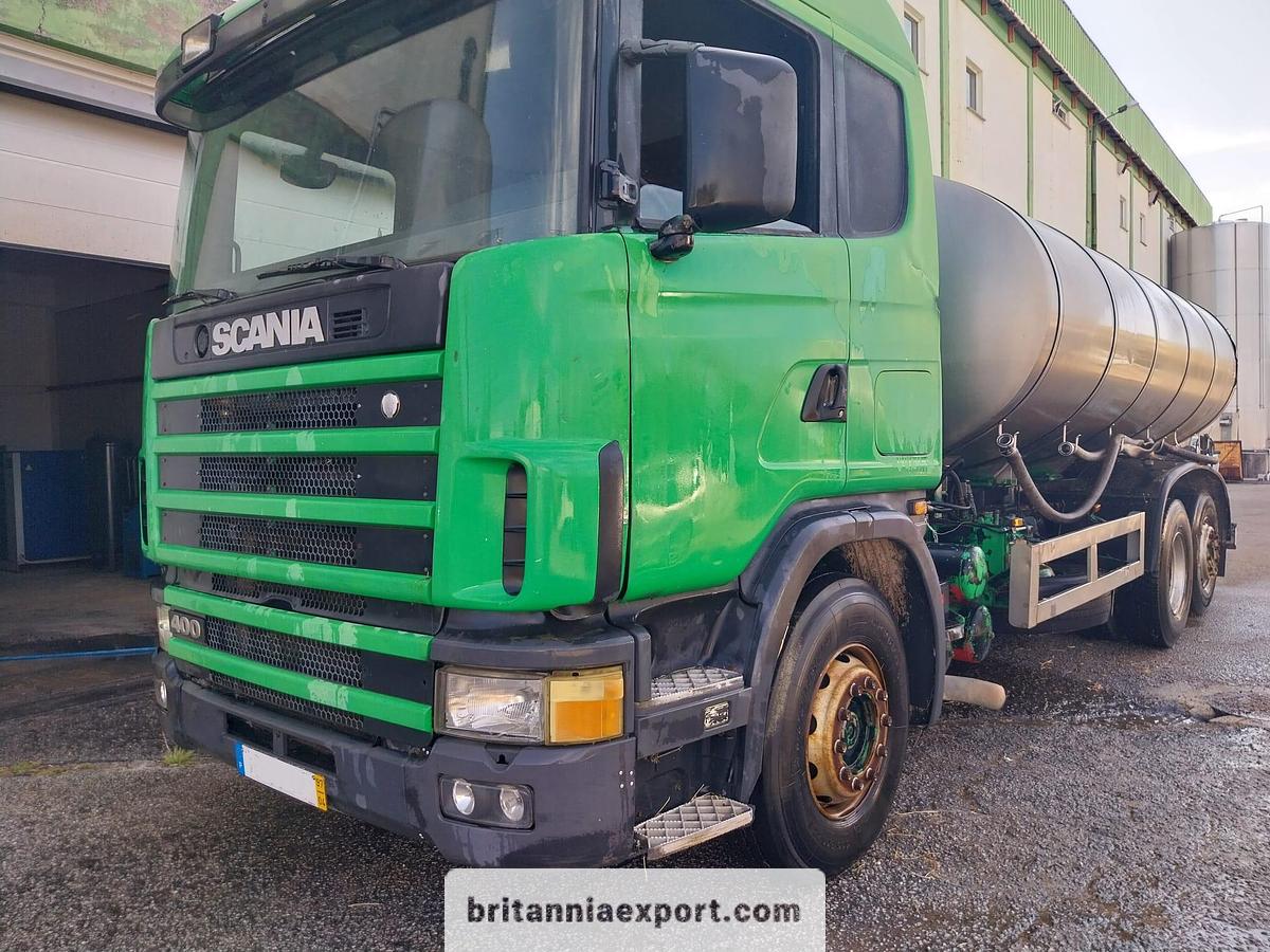 Used 1997 SCANIA 124 L 400 6x2 Stainless Steel Food Tanker Truck