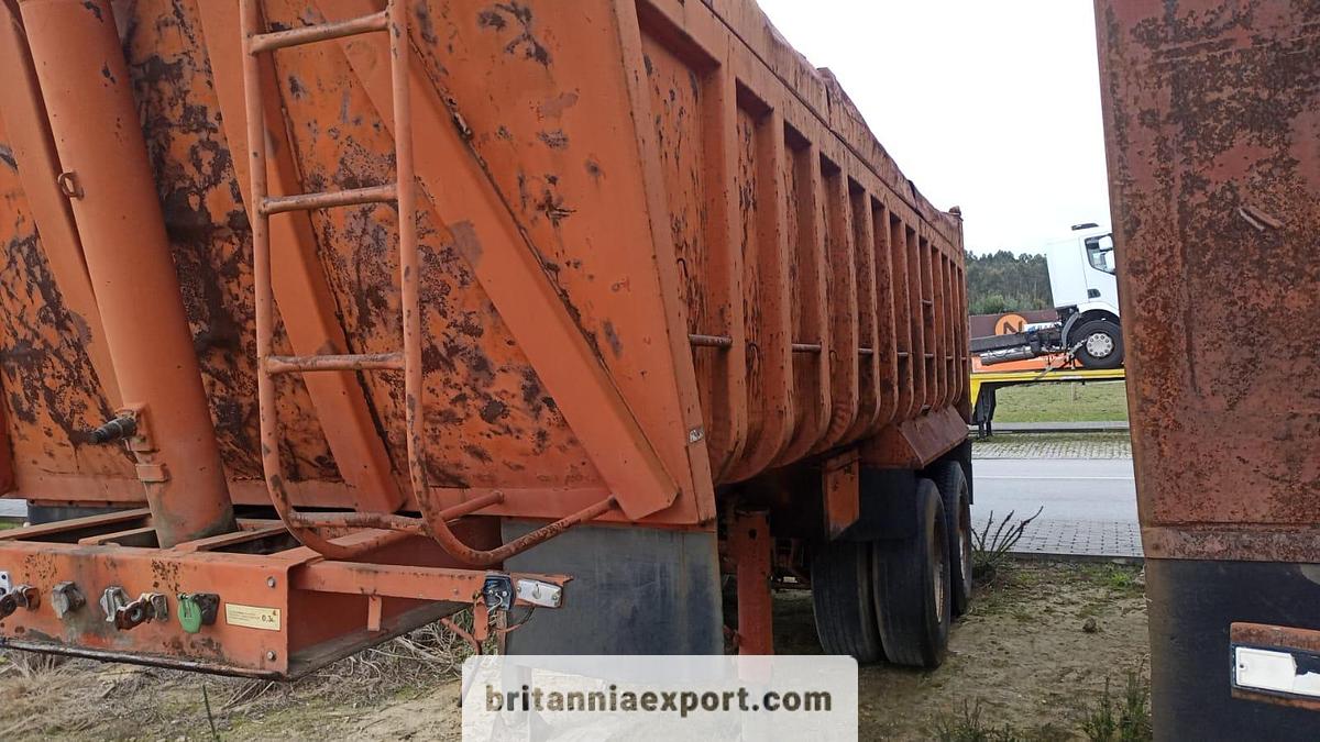 Used 1990 Basgaia 2 Axles Twin Wheel | 30 Ton Tipper Semi-Trailer | Spring Suspension |