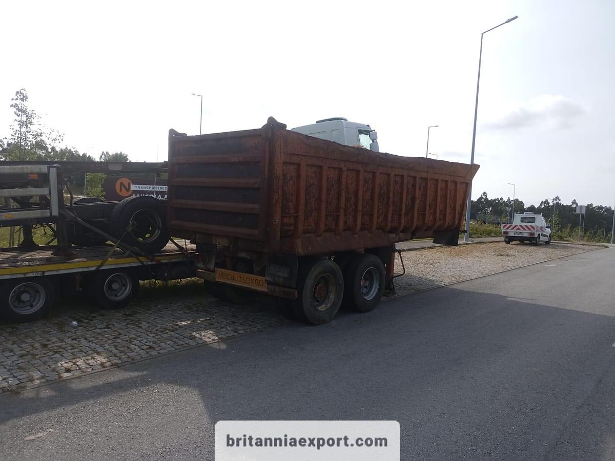 Used 1990 Basgaia 2 Axles Twin Wheel | 30 Ton Tipper Semi-Trailer | Spring Suspension |