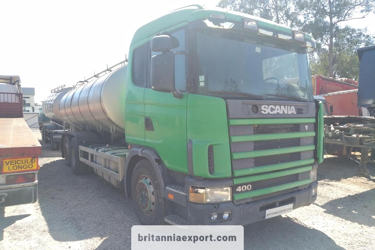 Used 1997 SCANIA 124 L 400 6x2 Stainless Steel Food Tanker Truck