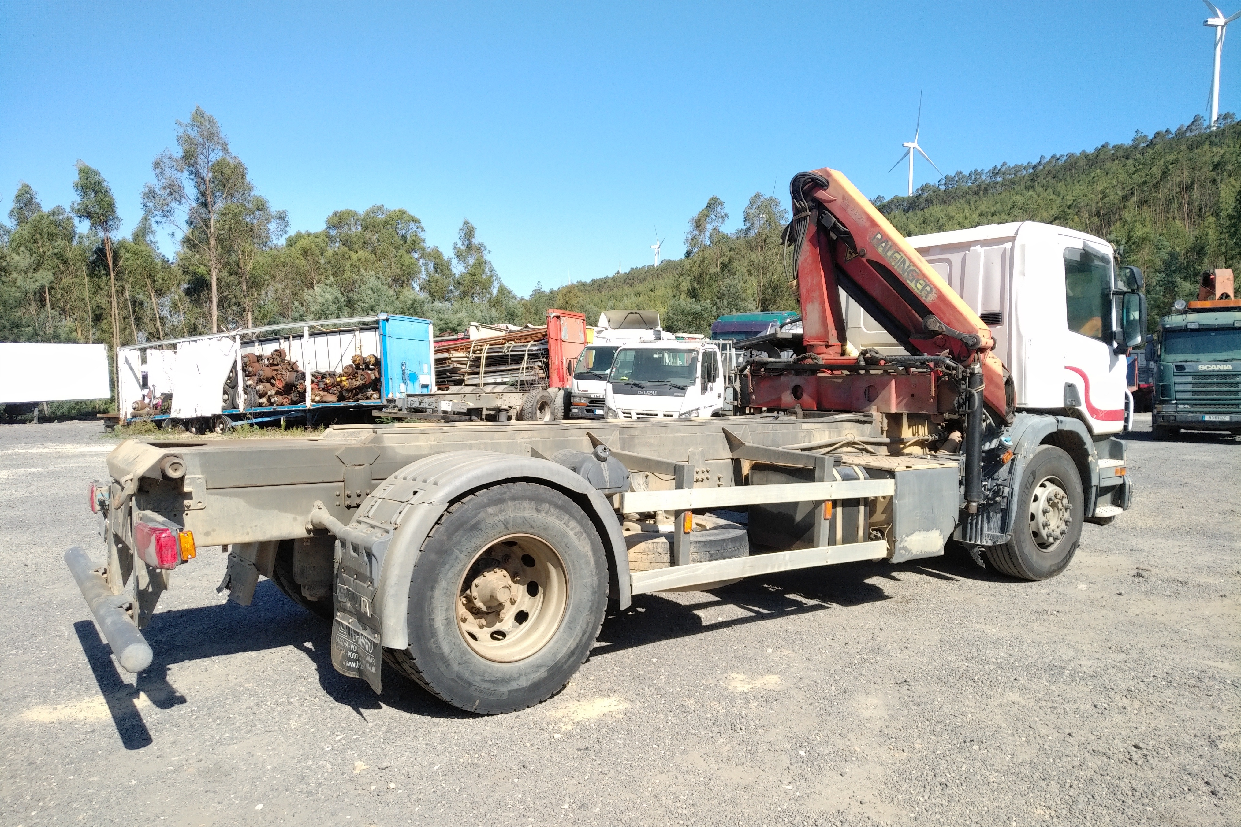 Used 2015 SCANIA P280 Manual Euro 6 4x2 Palfinger PK 7501 Performance Crane Remote Control