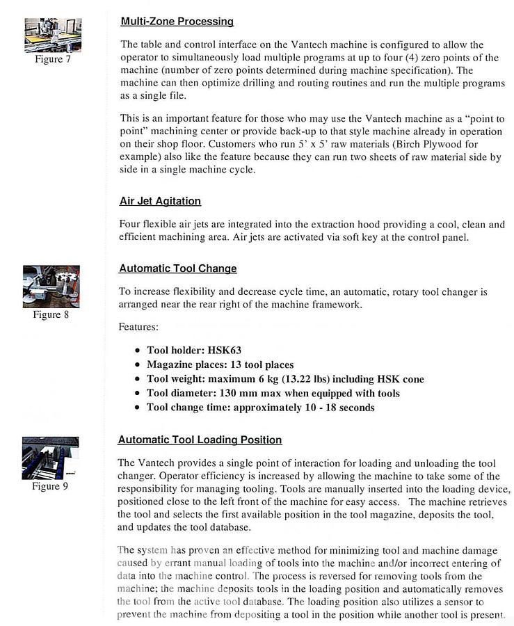 Used 2015 Weeke Vantech 512 CNC Router with Offloading