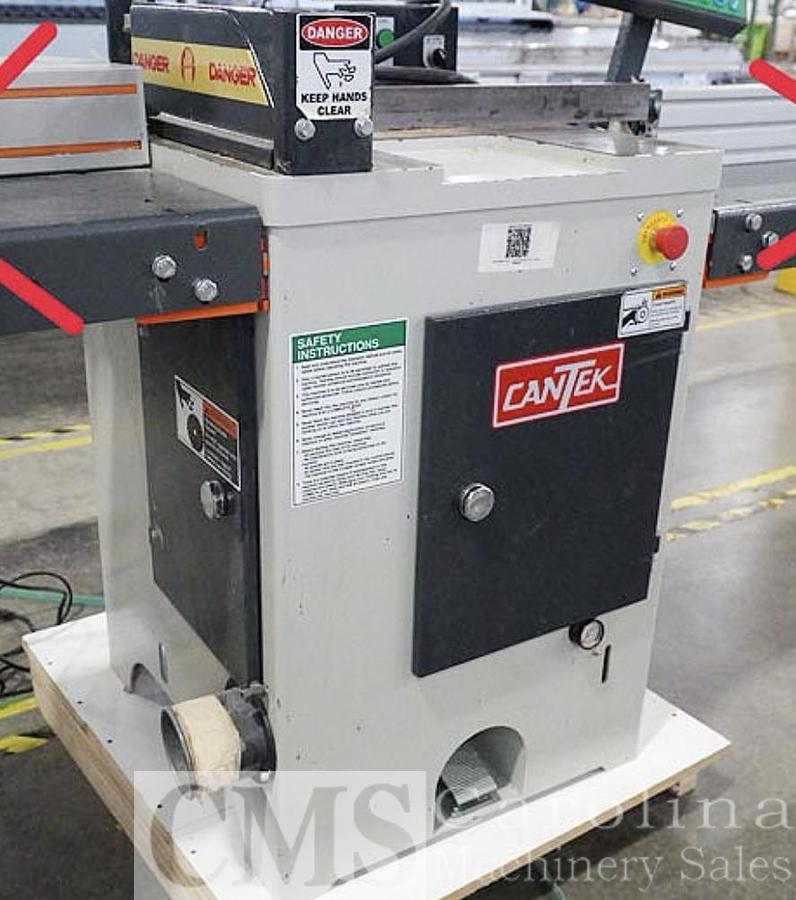 Used Cantek Chop Saw with Infeed