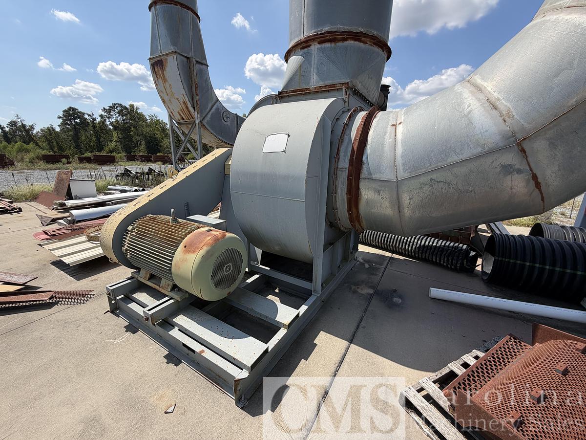 Used Baker Rullman and Player Design 12x48 Triple Pass Dryer with Green Dust Burner