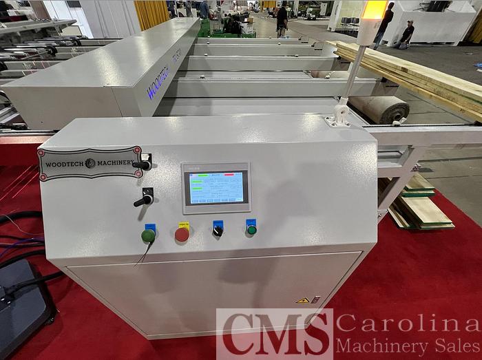 Used Woodtech Optimizing Gang Rip Saw with Infeed