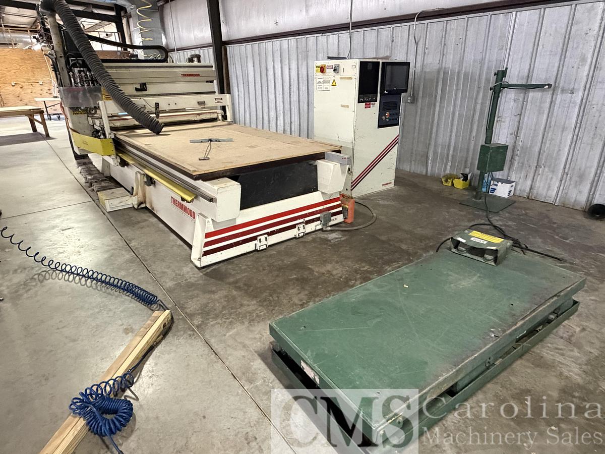 Used 2002 Thermwood Model C53 CNC Router with Roller Hold Down