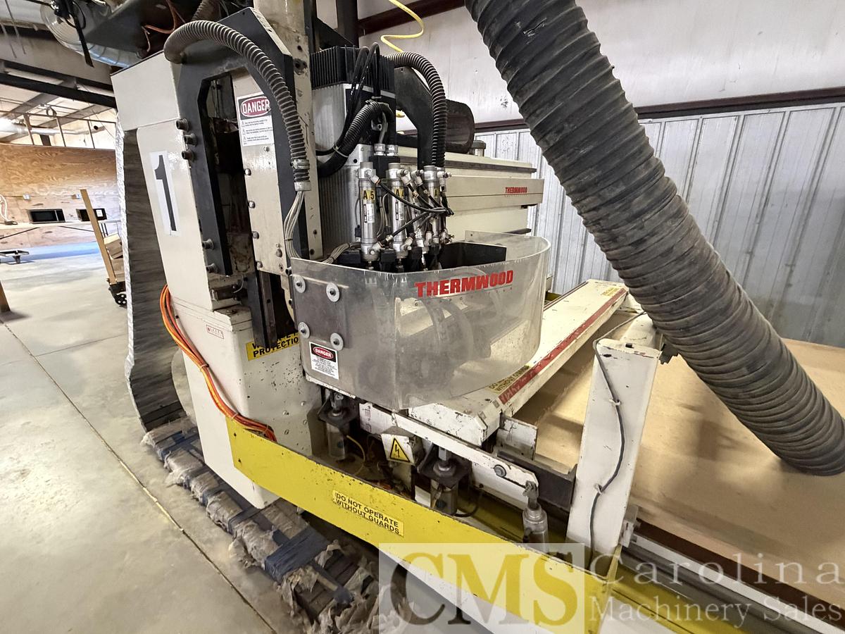 Used 2002 Thermwood Model C53 CNC Router with Roller Hold Down