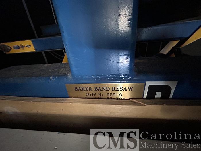 Used 1993 Baker BBR-O Single Head Resaw