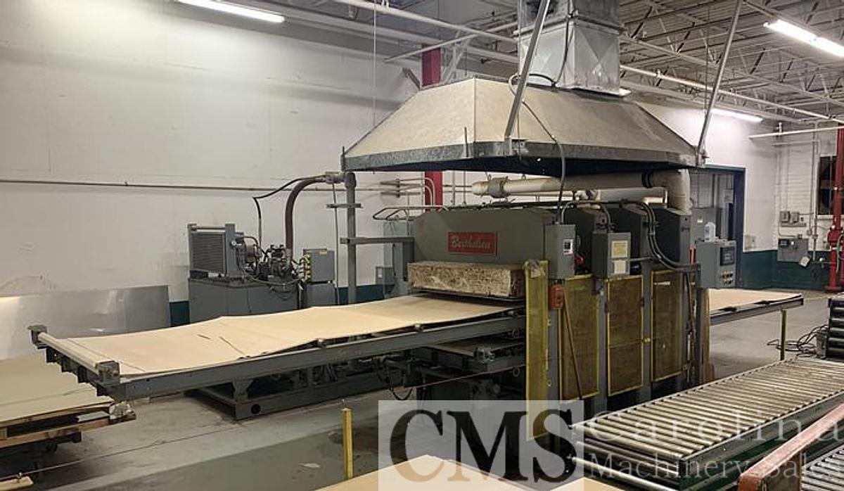 Used BERTHELSEN 5' x 10' 2-PLY HOT SHUTTLE PRESS