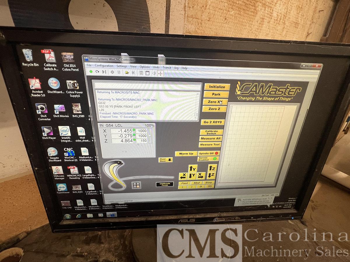 Used 2011 Camaster Cobra Series CNC Router