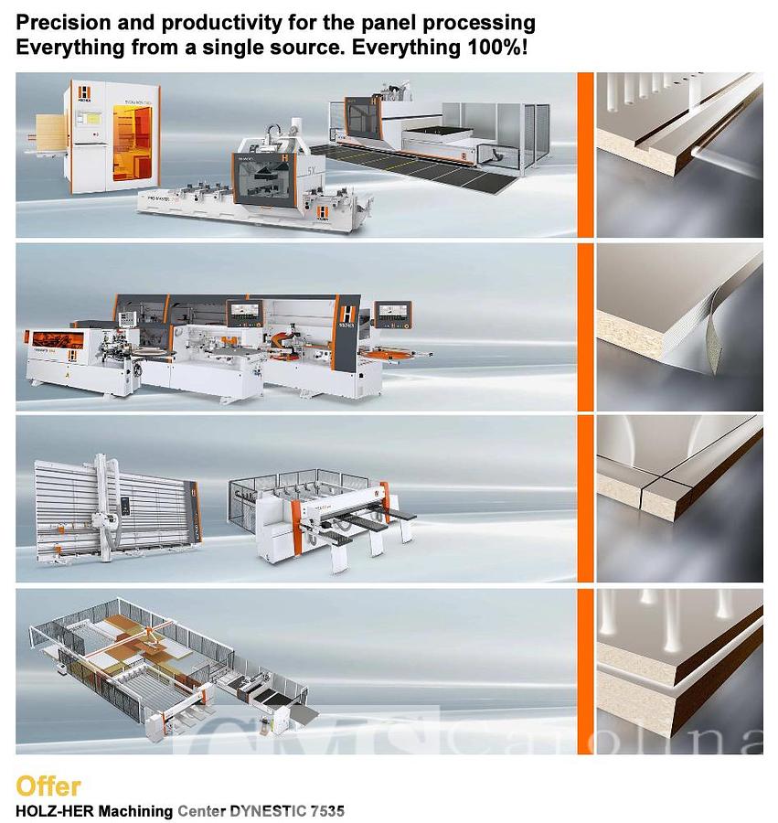 Used 2019 Holz-her Dynestic 7535 5-Axis CNC Router