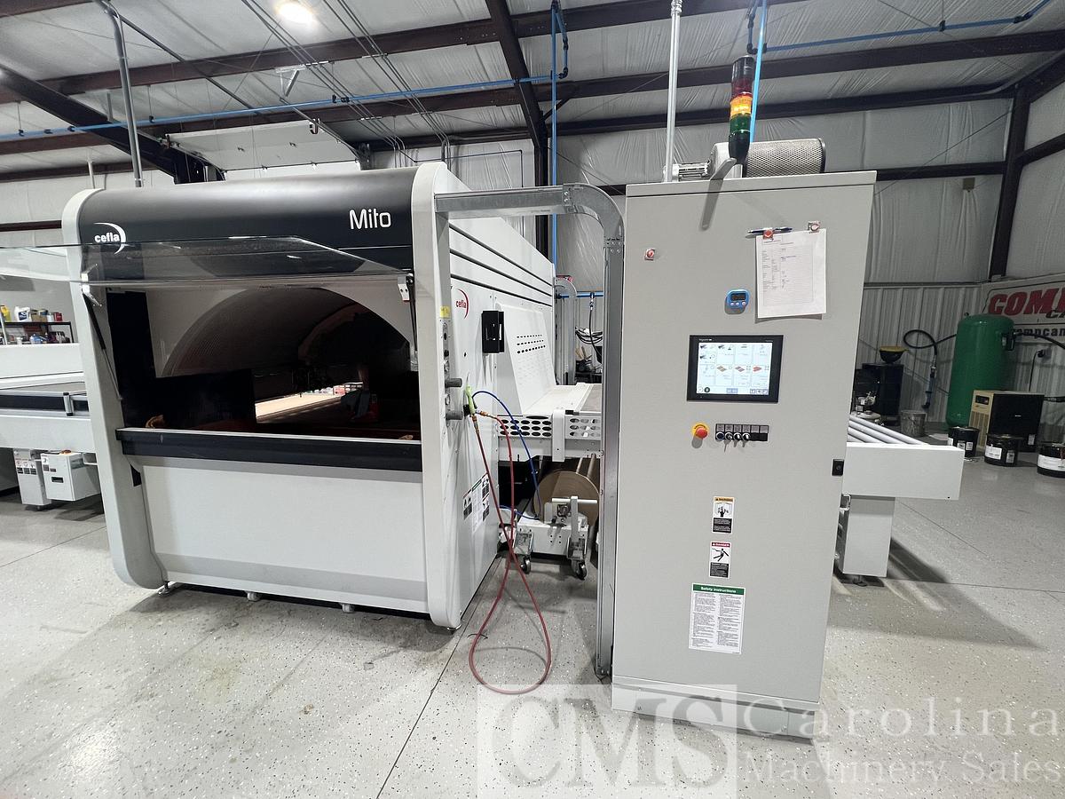 Used Cefla Mito Sprayer Finishing Line with UV Ovens