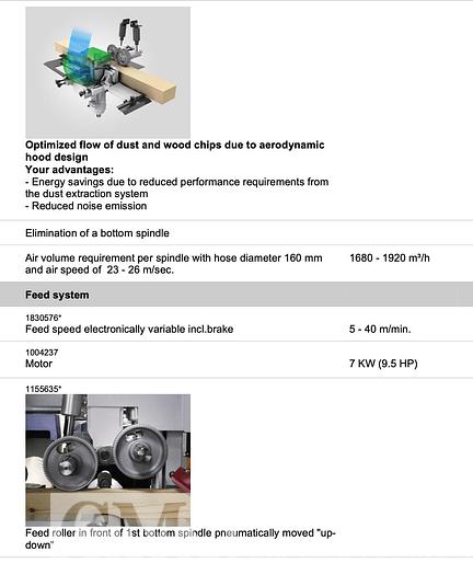 Used Weinig Powermat 1500 Moulder