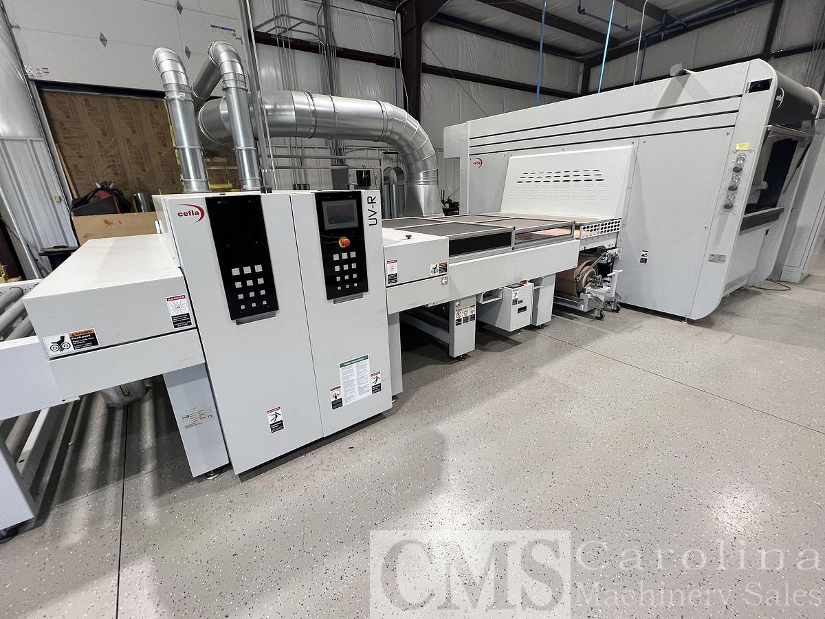 Used Cefla Mito Sprayer Finishing Line with UV Ovens