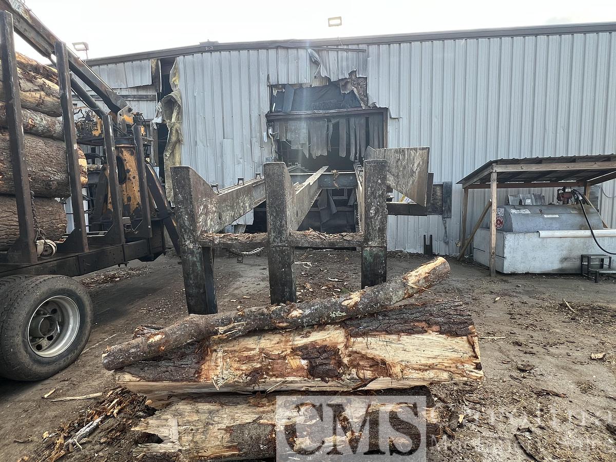 Used Complete Shaving Mill Operation with Land, Drying & Bagging Line Newman, BMM, MEC, Webb, Rethceif, CAT