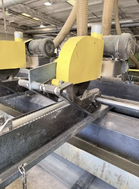 Used Newman KM16 Multiple Head Trim Saw