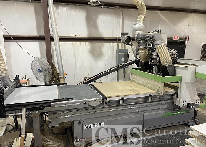 Used 2014 Biesse Skill 1224 F FT CNC Router with Offloading