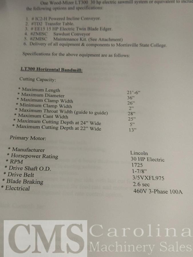 Used 2006 Wood-Mizer LT300 with Twin Blade Edger