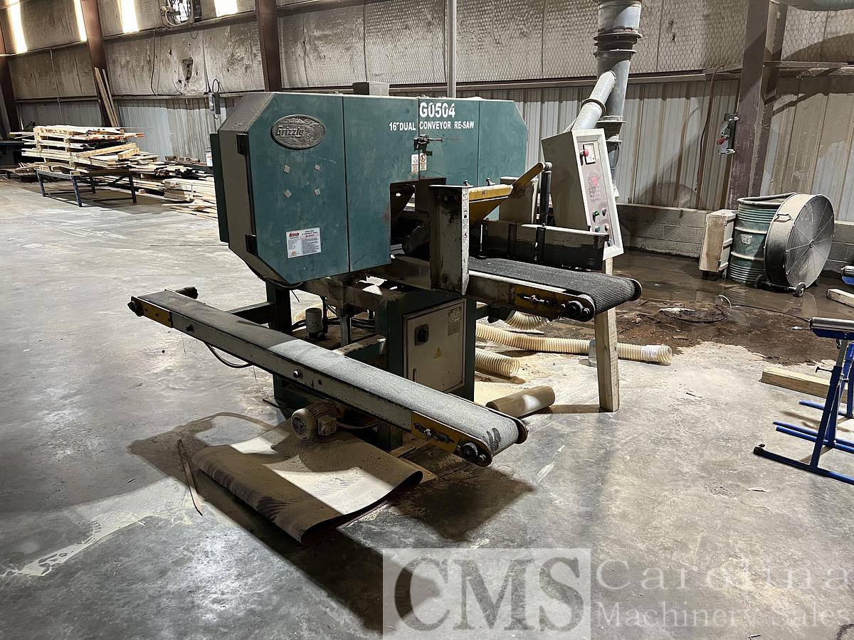 Used Grizzly  G0504 16" Horizontal Resaw With Return Conveyor