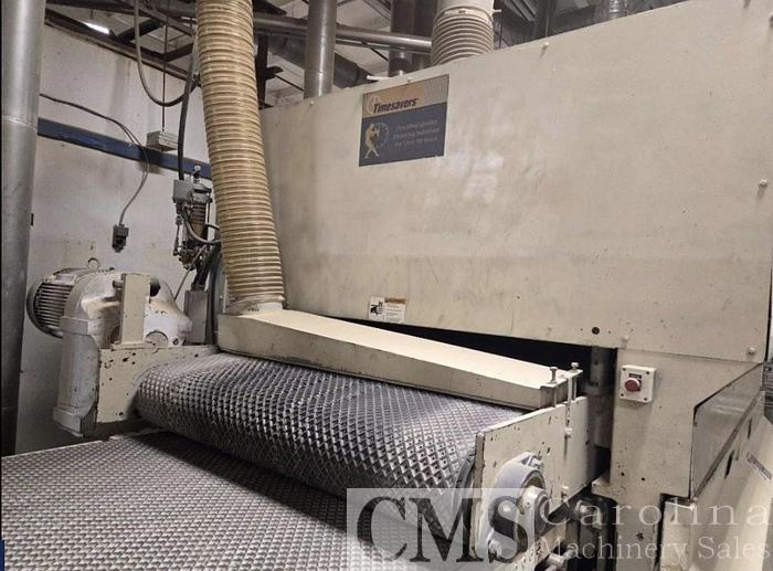 Used Timesavers 53" 3-Head + 3-Head Top & Bottom Sander Line