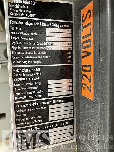 Used Altendorf F90 ELMO Sliding Table Saw