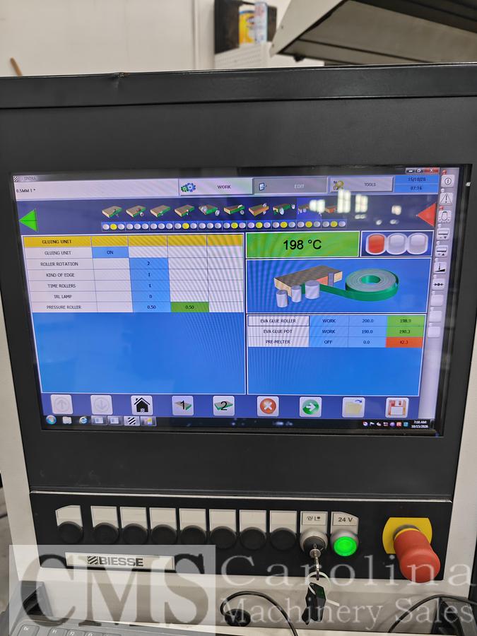 Used 2015 Biesse Roxyl 5.5 Single Sided Edgebander