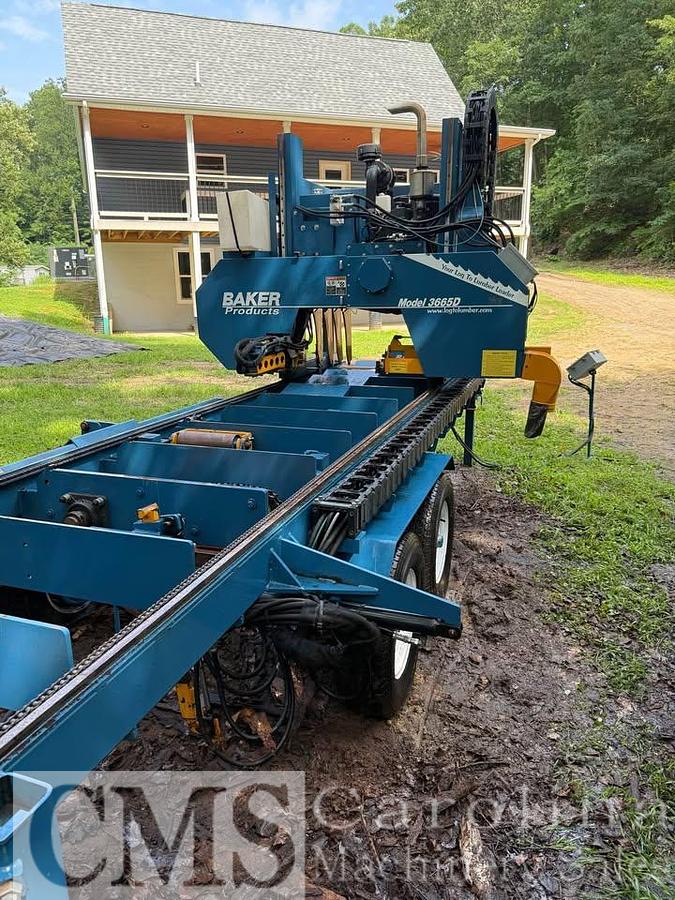 Used 2014 Baker Model 3665D Portable Band Sawmill