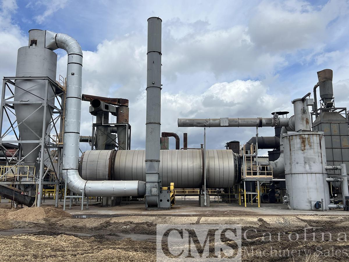 Used Player Design 12x50 Drum Dryer with Burner