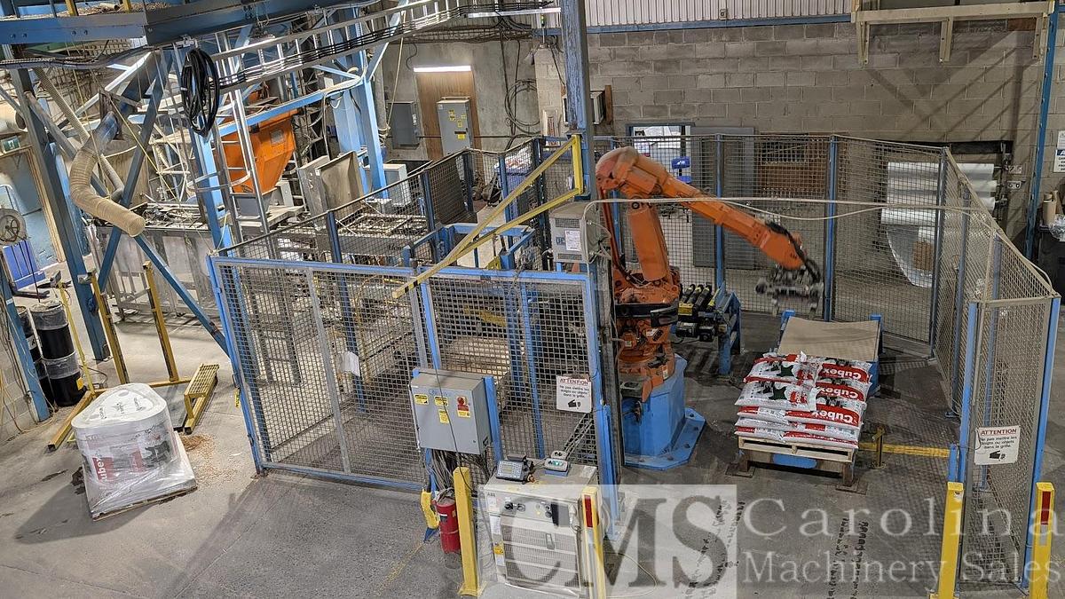 Used Hamer 2040 FFS Bagging Line with Robot Stacker