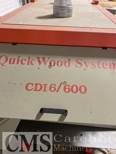 Used Quickwood CDI 6/600  6 Head Wire Brush machine