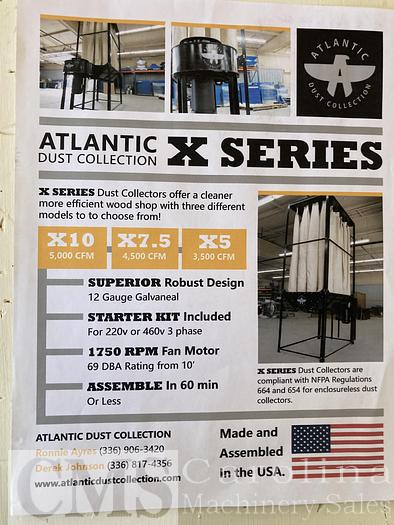 Used Atlantic Dust Collection X Series Dust Collectors