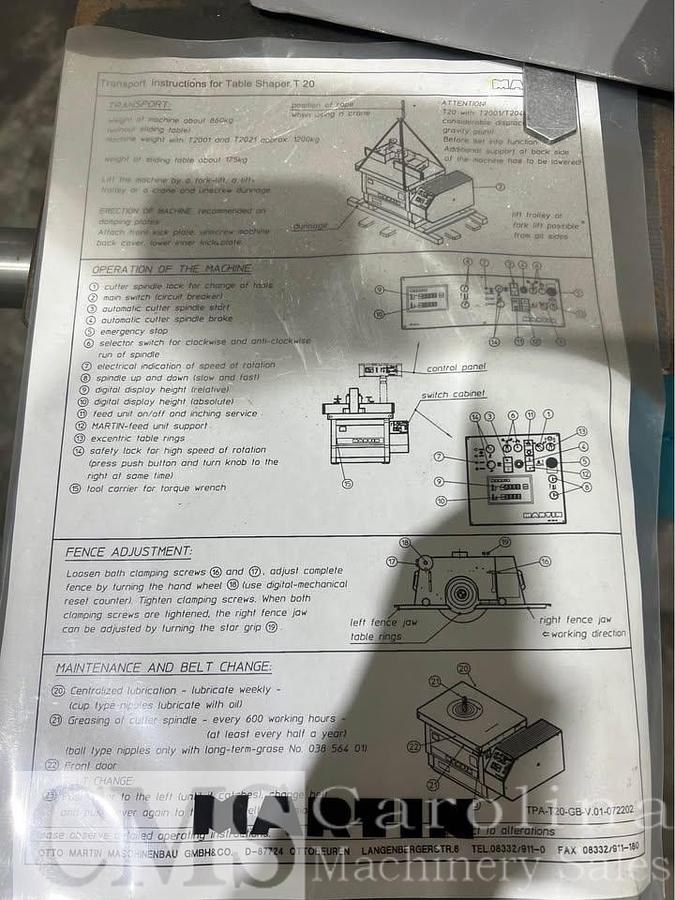 Used Martin T20 Shaper