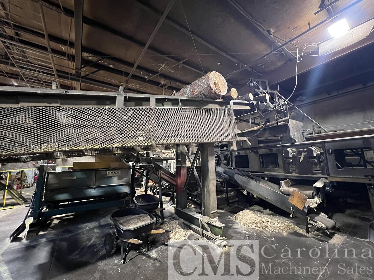 Used Complete Shaving Mill Operation with Land, Drying & Bagging Line Newman, BMM, MEC, Webb, Rethceif, CAT