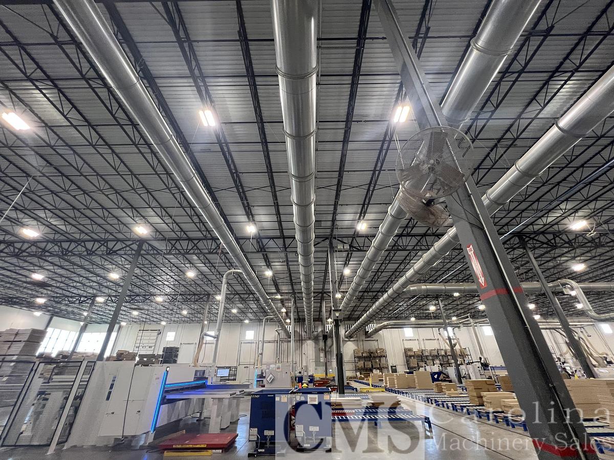 Used Dust Collection Pipe Complete factory full of ductwork