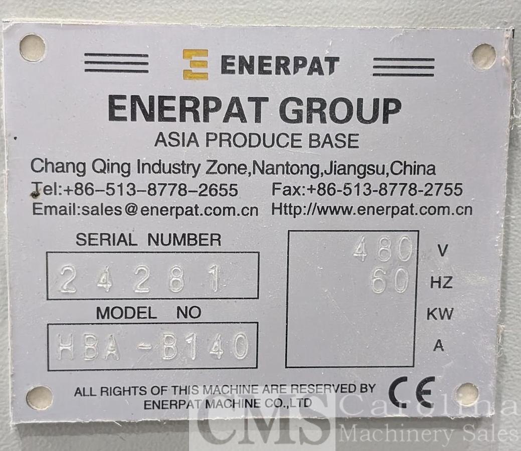 Used Enerpat HBA-B140 Horizontal Compression Bagger