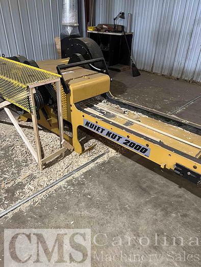 Used Kuiet KUT 2000 Horizinal Grinder with Vibrating Conveyor