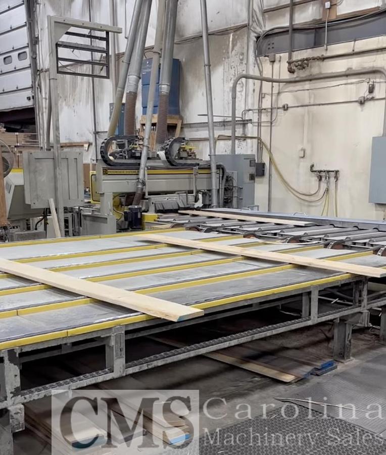 Used 2004 Progressive Systems Optimizing Rip Saw with ValueRip Infeed/Outfeed