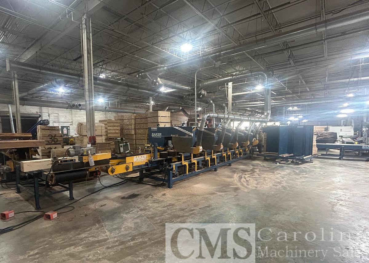 Used 2024 Baker Model BX 5-Head Resaw with Return