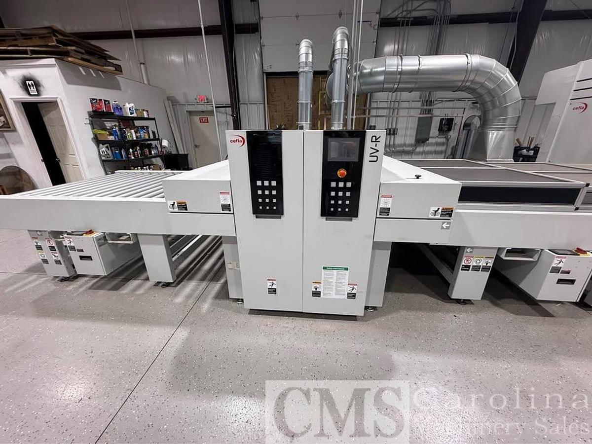 Used Cefla Mito Sprayer Finishing Line with UV Ovens