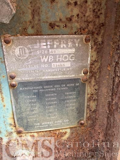 Used Jeffery Model 45 Wood Hog